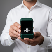 2.0 Ctw Pear Cut Diamond Option Engagement Ring - Evani Naomi Jewelry