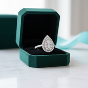 2.0 Ctw Pear Shape Multi Diamond Option Engagement Ring - Evani Naomi Jewelry