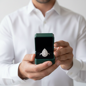 2.0 Ctw Pear Shape Multi Diamond Option Engagement Ring - Evani Naomi Jewelry