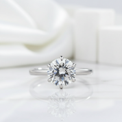 2.0 ct Round Cut Diamond White Gold Engagement Ring-Evani Jewelry