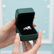 2.0 ct Round Cut Three Stone Diamond Option Twisted Engagement Ring - Evani Naomi Jewelry