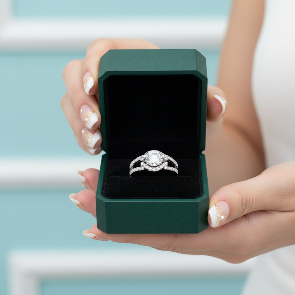 2.00 ct Round Brilliant Cut Diamond Option Split Shank Engagement Ring - Evani Naomi Jewelry