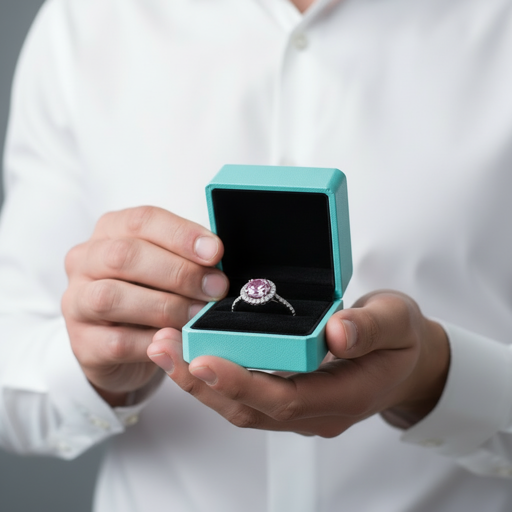 2.00 ct Round-cut Tourmaline Birthstone Halo Ring