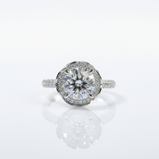 2.0ct Diamond Option Romantic Blossom White Gold Engagement Ring