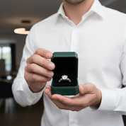 2.0ct Diamond Option Swan Design Engagement Ring in White Gold