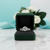 2.0ct Diamond Option Swan Design Engagement Ring in White Gold