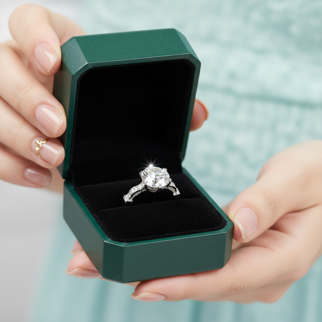 2.0ct Diamond Option Swan Design Engagement Ring in White Gold