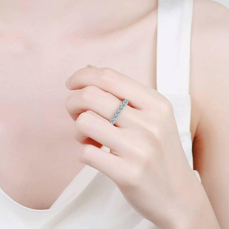 2.1 Cttw Round Diamond Full Eternity Wedding Band-Evani Naomi Jewelry