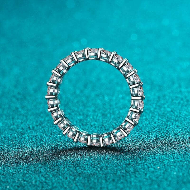 2.1 Cttw Round Diamond Full Eternity Wedding Band-Evani Naomi Jewelry