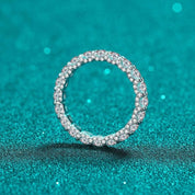 2.1 Cttw Round Diamond Full Eternity Wedding Band-Evani Naomi Jewelry