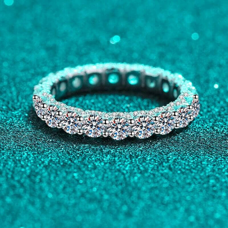 2.1 Cttw Round Diamond Full Eternity Wedding Band-Evani Naomi Jewelry
