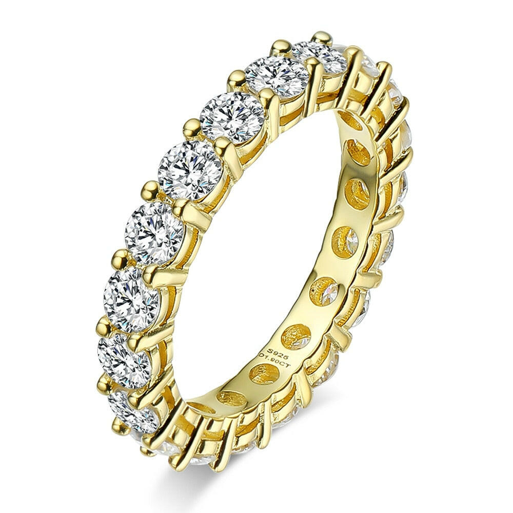 2.2 Ct Round Eternity Diamond Wedding Band-Evani Naomi Jewelry