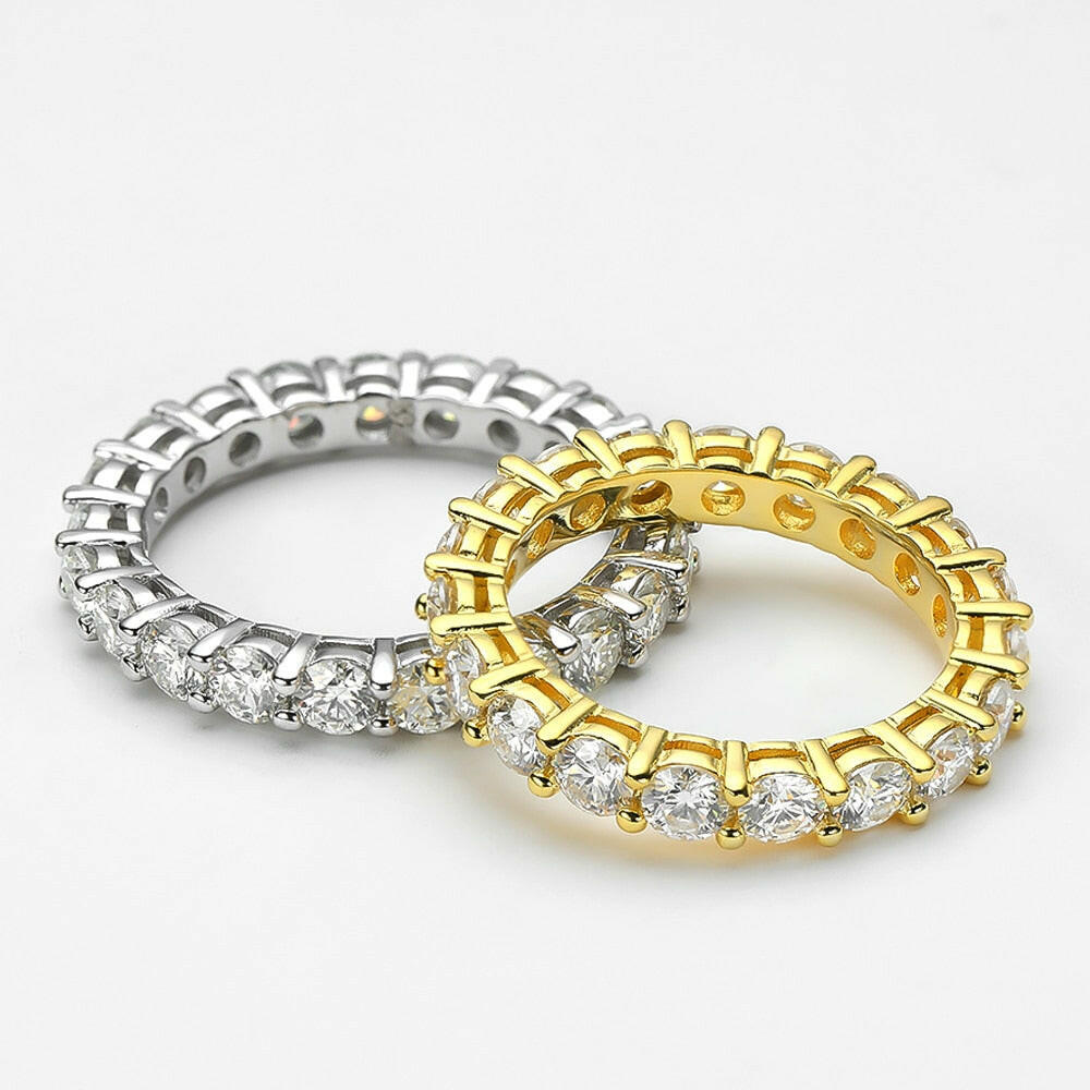 2.2 Ct Round Eternity Diamond Wedding Band-Evani Naomi Jewelry