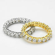 2.2 Ct Round Eternity Diamond Wedding Band-Evani Naomi Jewelry