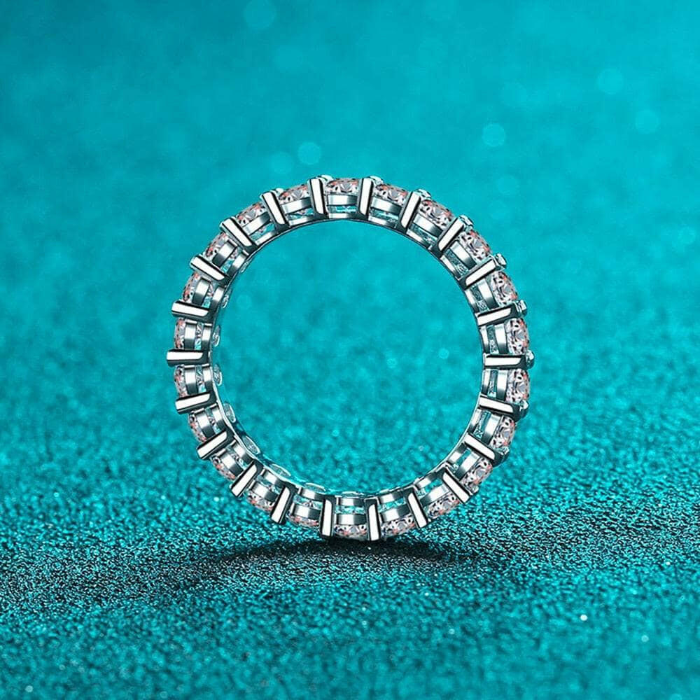 2.2 Ct Round Eternity Diamond Wedding Band-Evani Naomi Jewelry