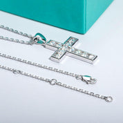 2.2 Cttw Diamond Cross Pendant Necklace-Evani Naomi Jewelry