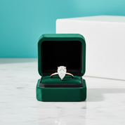 2.30 ct Pear Shaped Diamond Option 14K Rose Gold Engagement Ring - Evani Naomi Jewelry