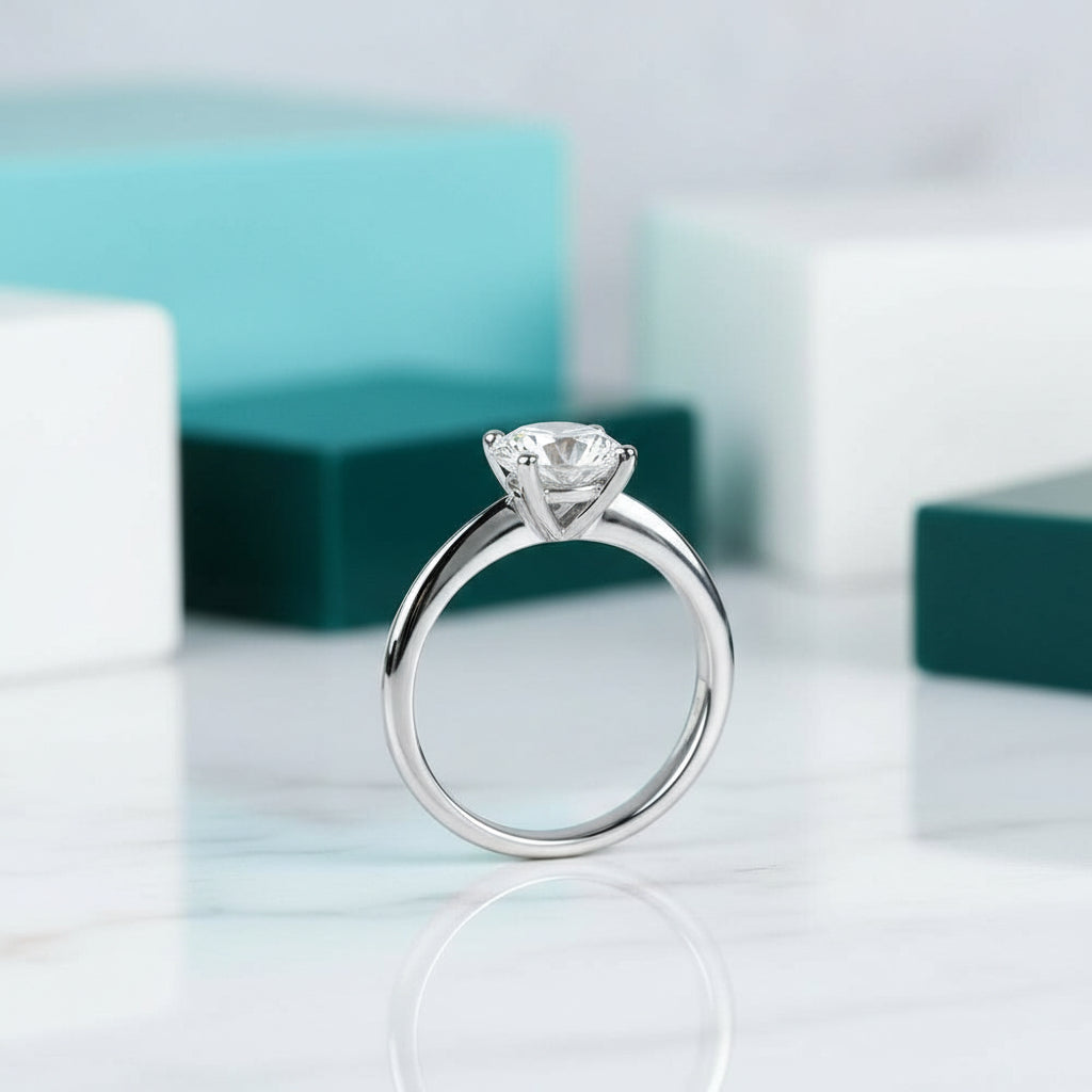 2.5 Ct Round Cut Solitaire Diamond Engagement Ring-Evani Jewelry