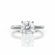 2.5 Ct Round Cut Solitaire Diamond Option Engagement Ring - Evani Naomi Jewelry