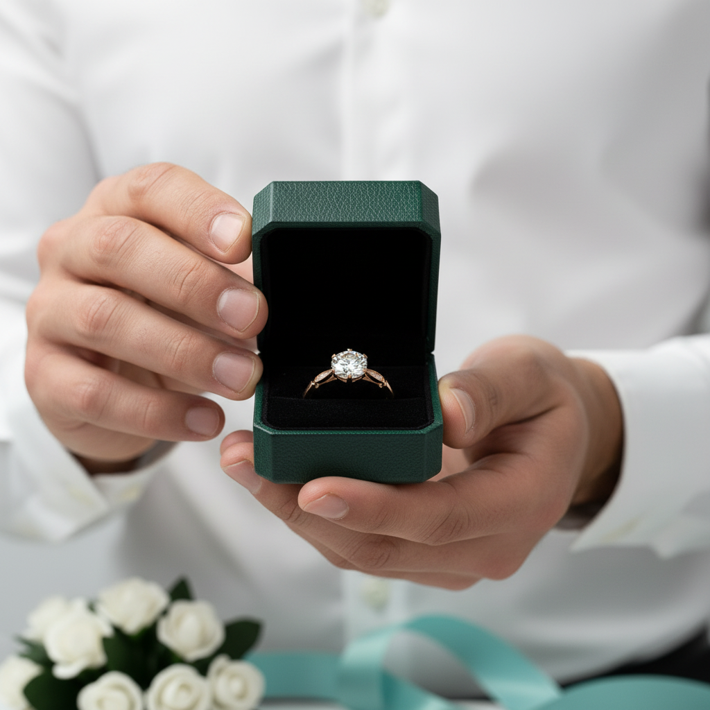 2.5 ct Round Brilliant Cut Diamond Option 14k Rose Gold Engagement Ring - Evani Naomi Jewelry