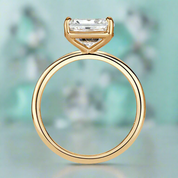 2.50 Ct Radiant Cut Diamond 14k Yellow Gold Engagement Ring-Evani Naomi Jewelry