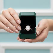 2.50 ct Halo Radiant Cut Diamond Option Engagement Ring - Evani Naomi Jewelry