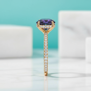 2.50 ct Round Brilliant Cut Alexandrite Engagement Ring