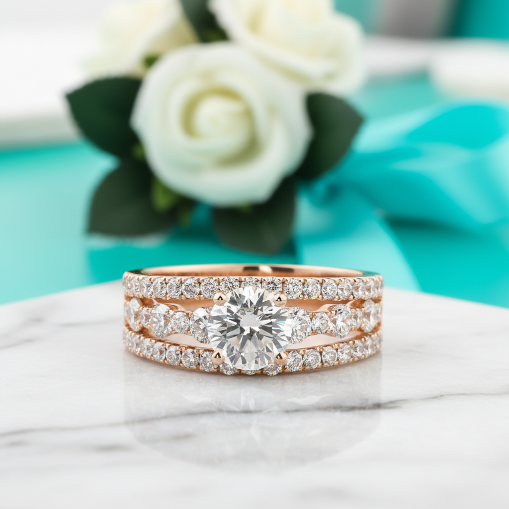 2.50 ct Round Brilliant Cut Diamond Engagement Ring-Evani Jewelry