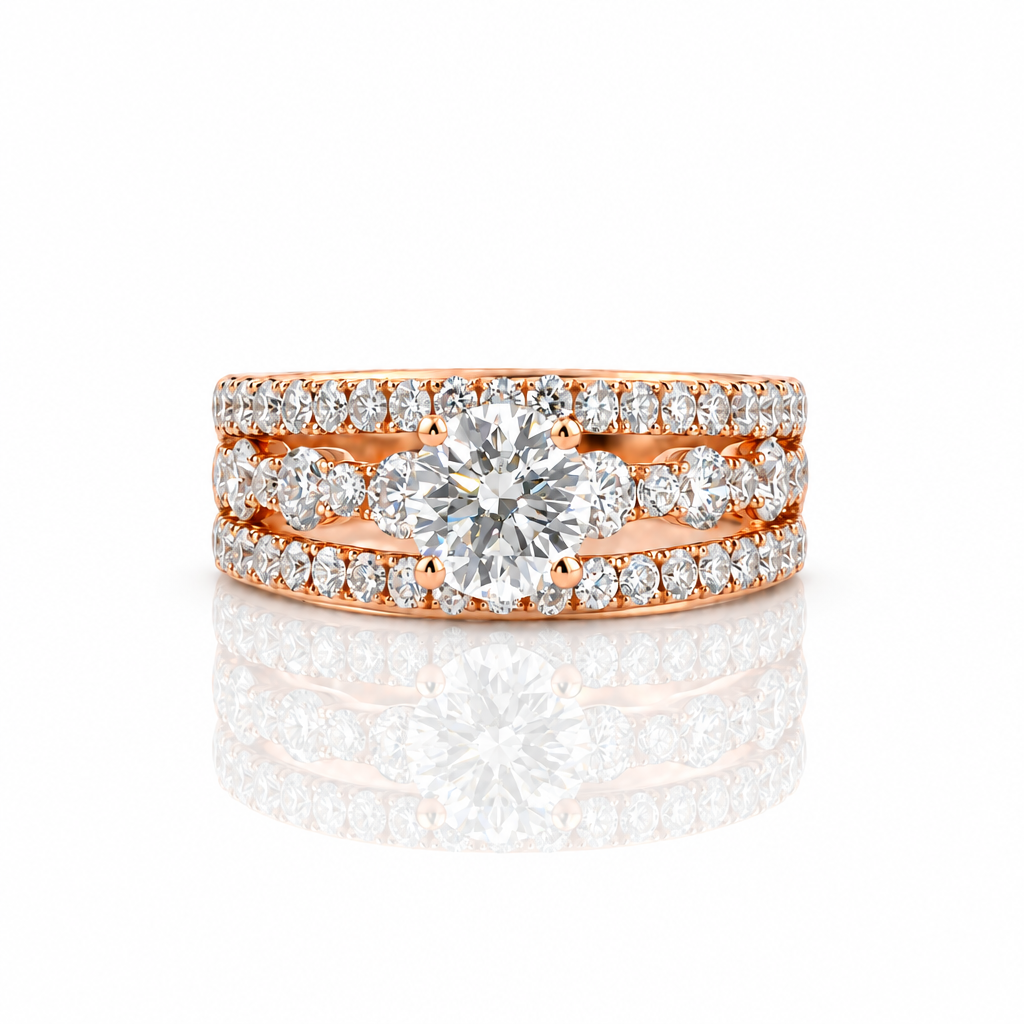 2.50 ct Round Brilliant Cut Diamond Option Engagement Ring