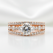 2.50 ct Round Brilliant Cut Diamond Option Engagement Ring - Evani Naomi Jewelry