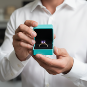 2.50 ct Round Brilliant Cut Alexandrite Engagement Ring-Evani Jewelry