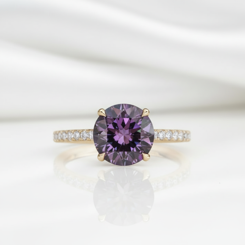 2.50 ct Round Brilliant Cut Diamond Option Engagement Ring - Evani Naomi Jewelry