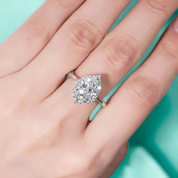 2.6 Ct Pear Cut Diamond Engagement Ring-Evani Naomi Jewelry