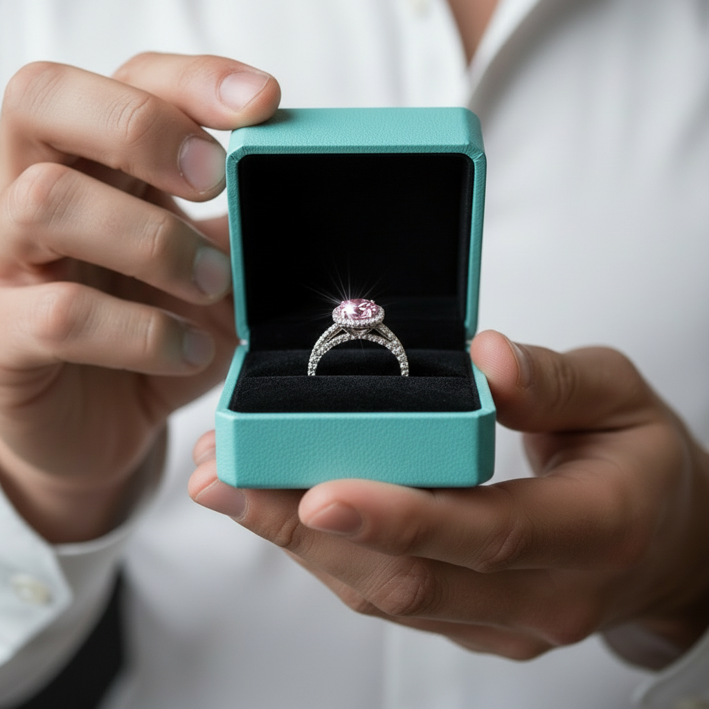 2.60 ct Round-cut Tourmaline Birthstone Halo Bridal Set