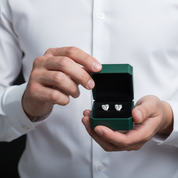 2.7 ct Heart-cut Diamond Option Stud Earrings