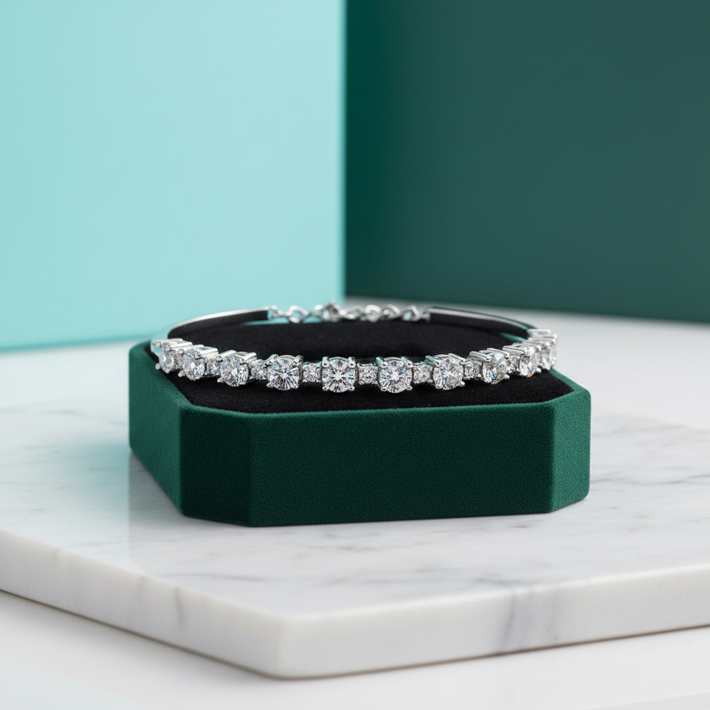 2.7 ct Round Diamonds Chain Bracelet