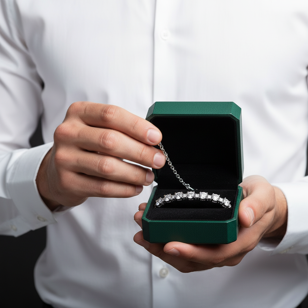 2.7 ct Round Diamonds Chain Bracelet