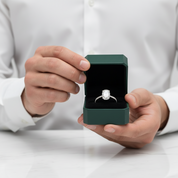 2.90 Ct Old Mine Cut Diamond Option 14K White Gold Engagement Ring