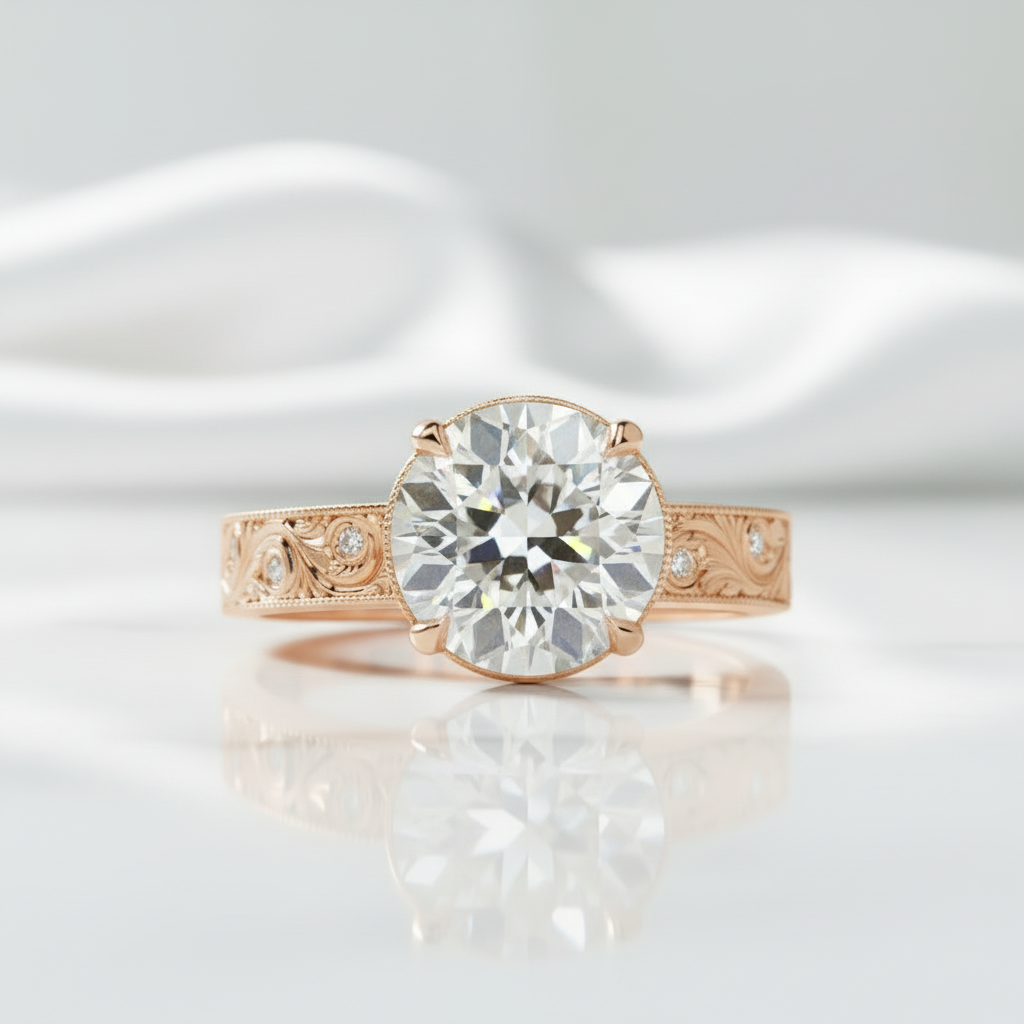 2.90 ct Old European Cut Diamond Option Engagement Ring - Evani Naomi Jewelry