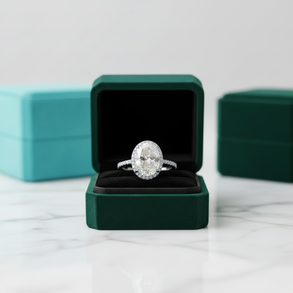 2ct D Color Oval Cut Diamond OptionEngagement Ring - Evani Naomi Jewelry