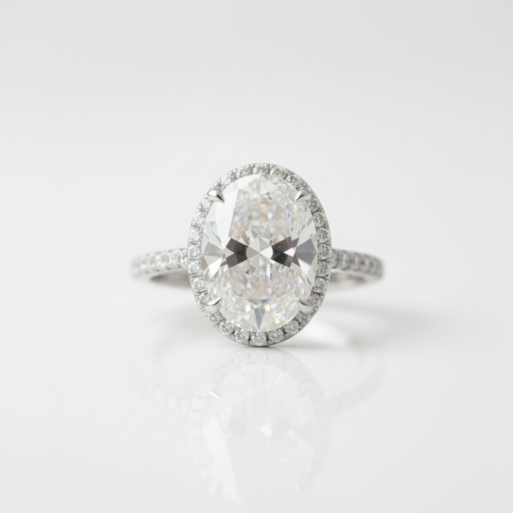 2ct D Color Oval Cut Diamond OptionEngagement Ring - Evani Naomi Jewelry