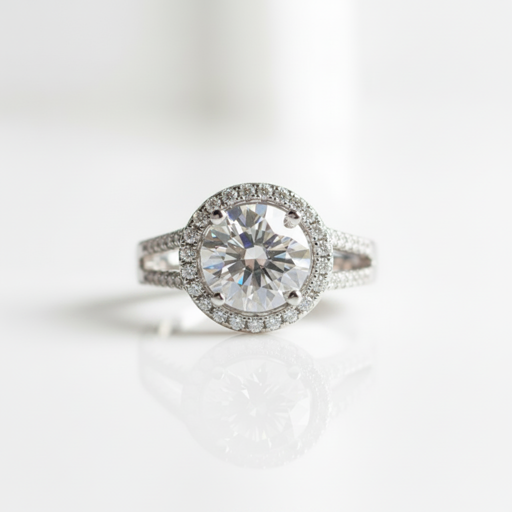 2ct Diamond Option Split Shank Engagement Ring