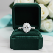 2ct Excellent Oval Cut Sparkling Diamond OptionEngagement Ring - Evani Naomi Jewelry