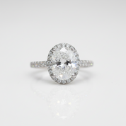 2ct Excellent Oval Cut Sparkling Diamond OptionEngagement Ring - Evani Naomi Jewelry