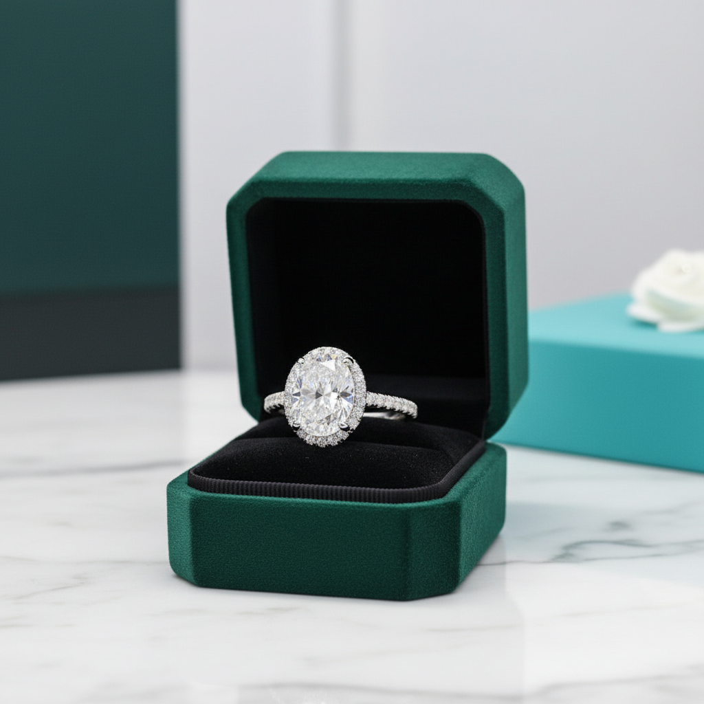 2ct Oval Cut Diamond OptionWedding Ring - Evani Naomi Jewelry