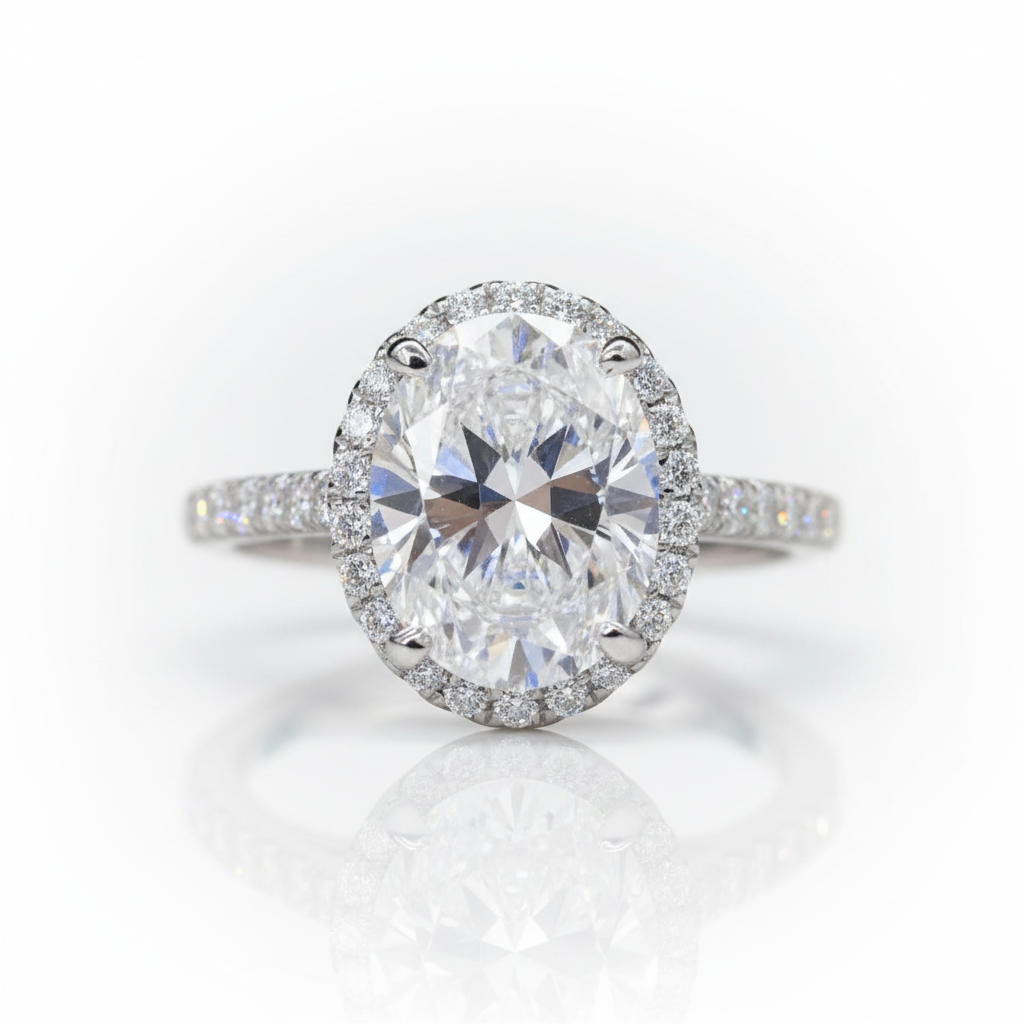 2ct Oval Cut Diamond OptionWedding Ring - Evani Naomi Jewelry