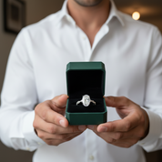 2ct Oval Cut Twisted Diamond Option Engagement Ring - Evani Naomi Jewelry