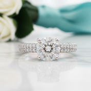 2ct Round Cut Diamond OptionRing - Evani Naomi Jewelry