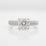 2ct Round Cut Diamond OptionRing - Evani Naomi Jewelry