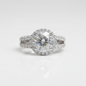 2ct Round Cut Split Shank Diamond OptionEngagement Ring - Evani Naomi Jewelry